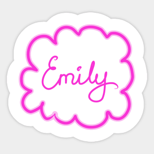 Emily. Female name. Sticker